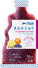パウチ入り冷凍フルーツ「アヲハタ まるかじゅり」シリーズから