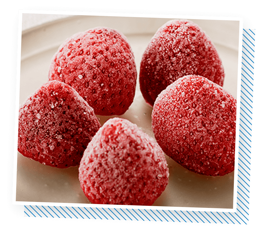 「やわらかフローズン製法」で濃厚な一粒に