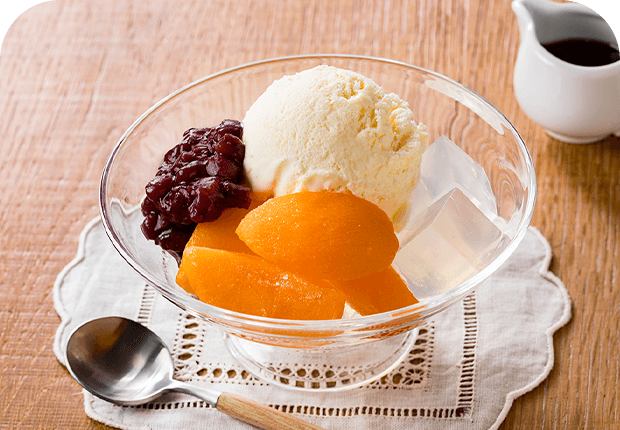 アプリコットのあんみつ