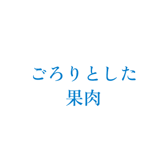 ごろりとした果肉