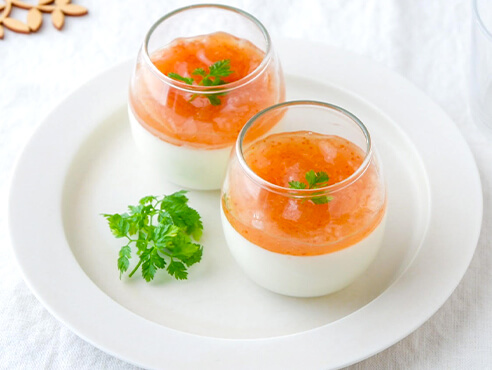 いちじくのヨーグルトパンナコッタ