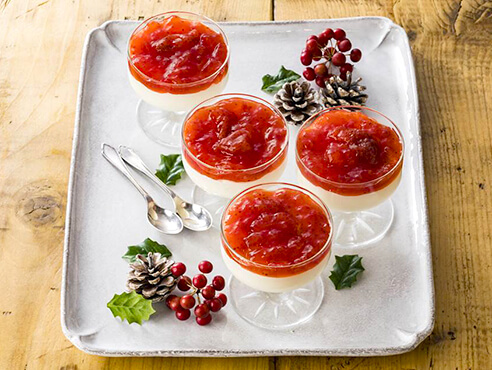 イチゴのホワイトチョコムース