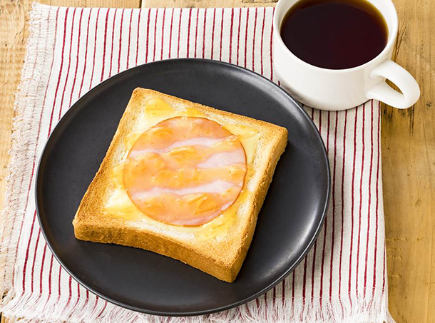 オレンジハムチーズトースト