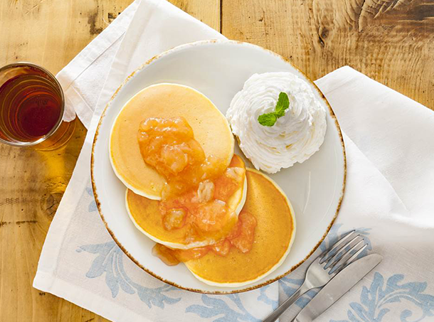 白桃&グァバのパンケーキ