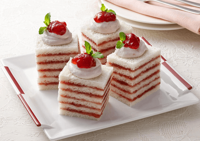 イチゴのショートケーキ風