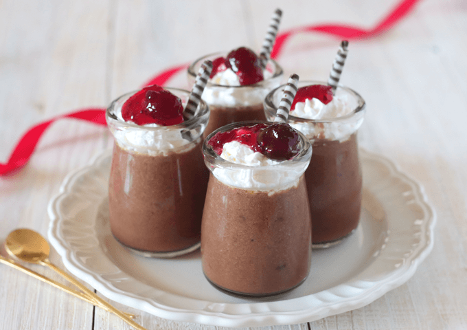 クランベリーとチョコのふわふわムース