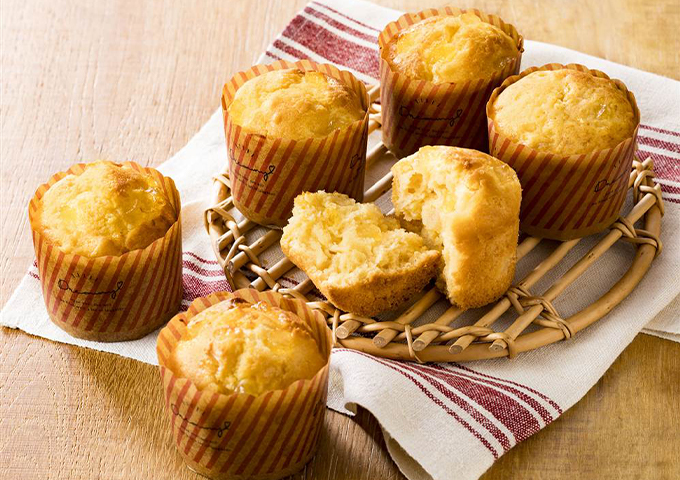 りんごのカップケーキ